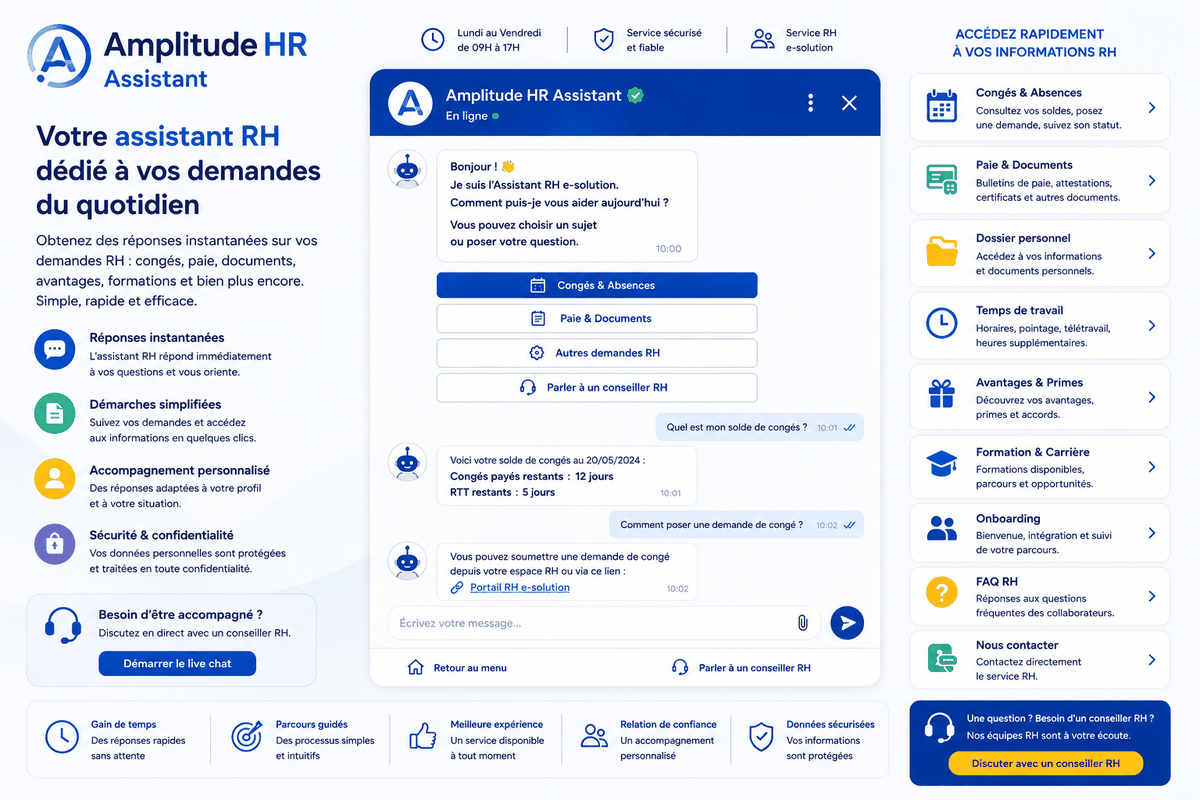 Amplitude HR Assistant — demandes des collaborateurs — Amplitude HR