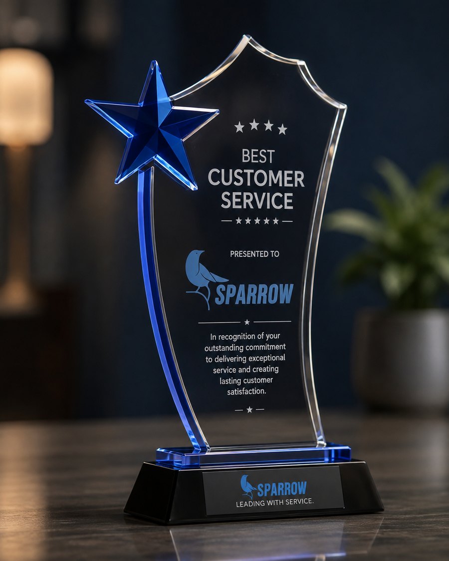 Trophée Best Customer Service décerné à Sparrow